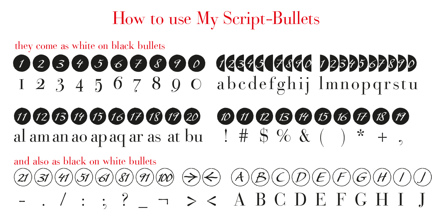 Example font Bullets #5